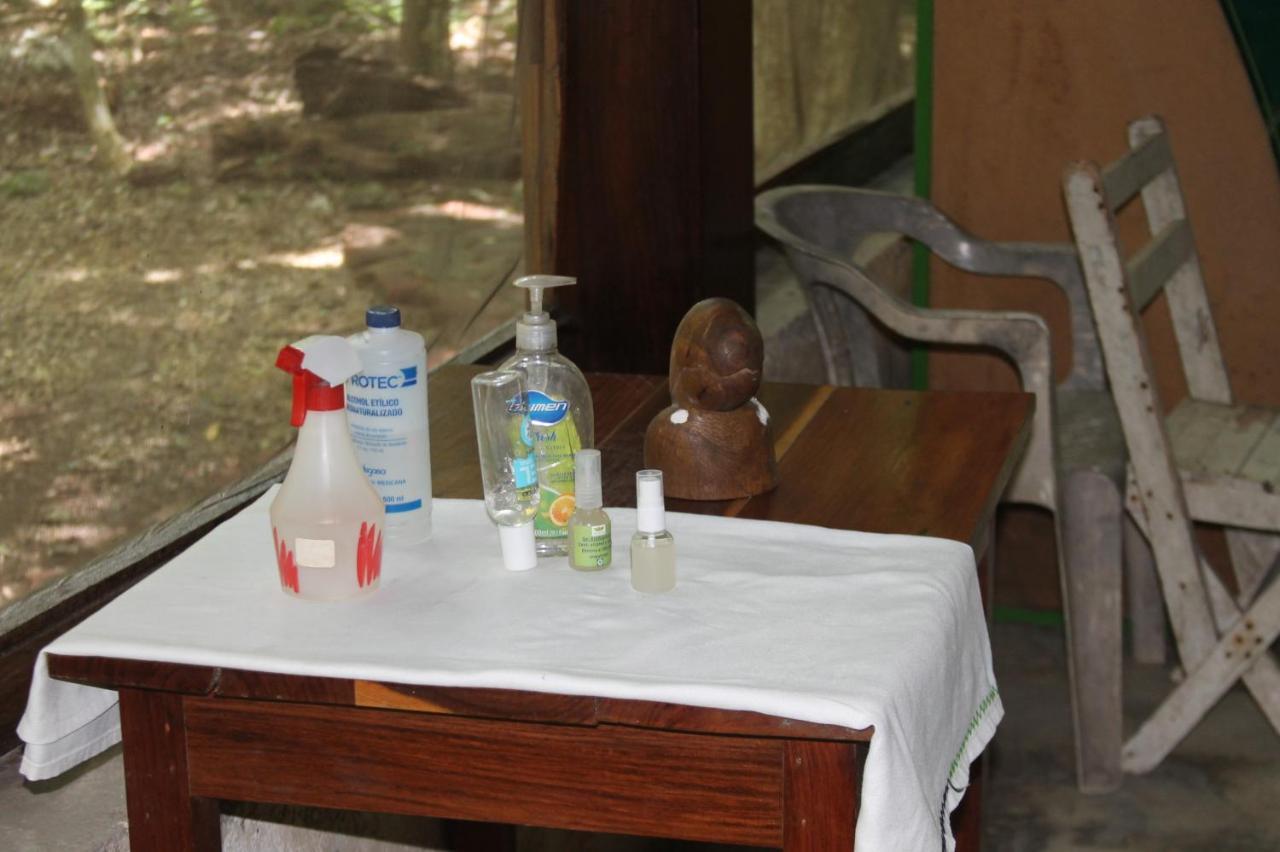 Campamento Yaax Che en Calakmul Conhuas Buitenkant foto
