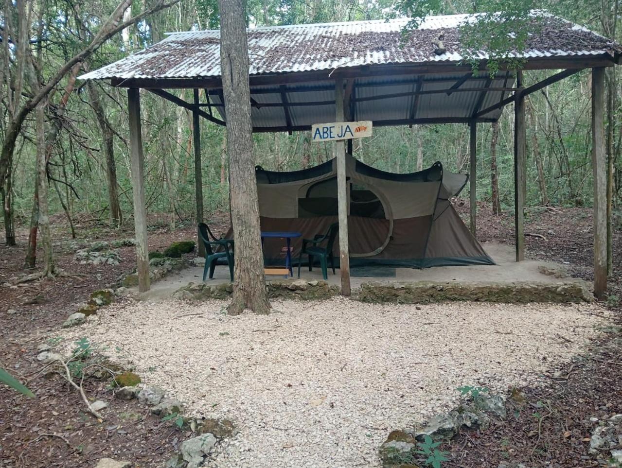 Campamento Yaax Che en Calakmul Conhuas Buitenkant foto